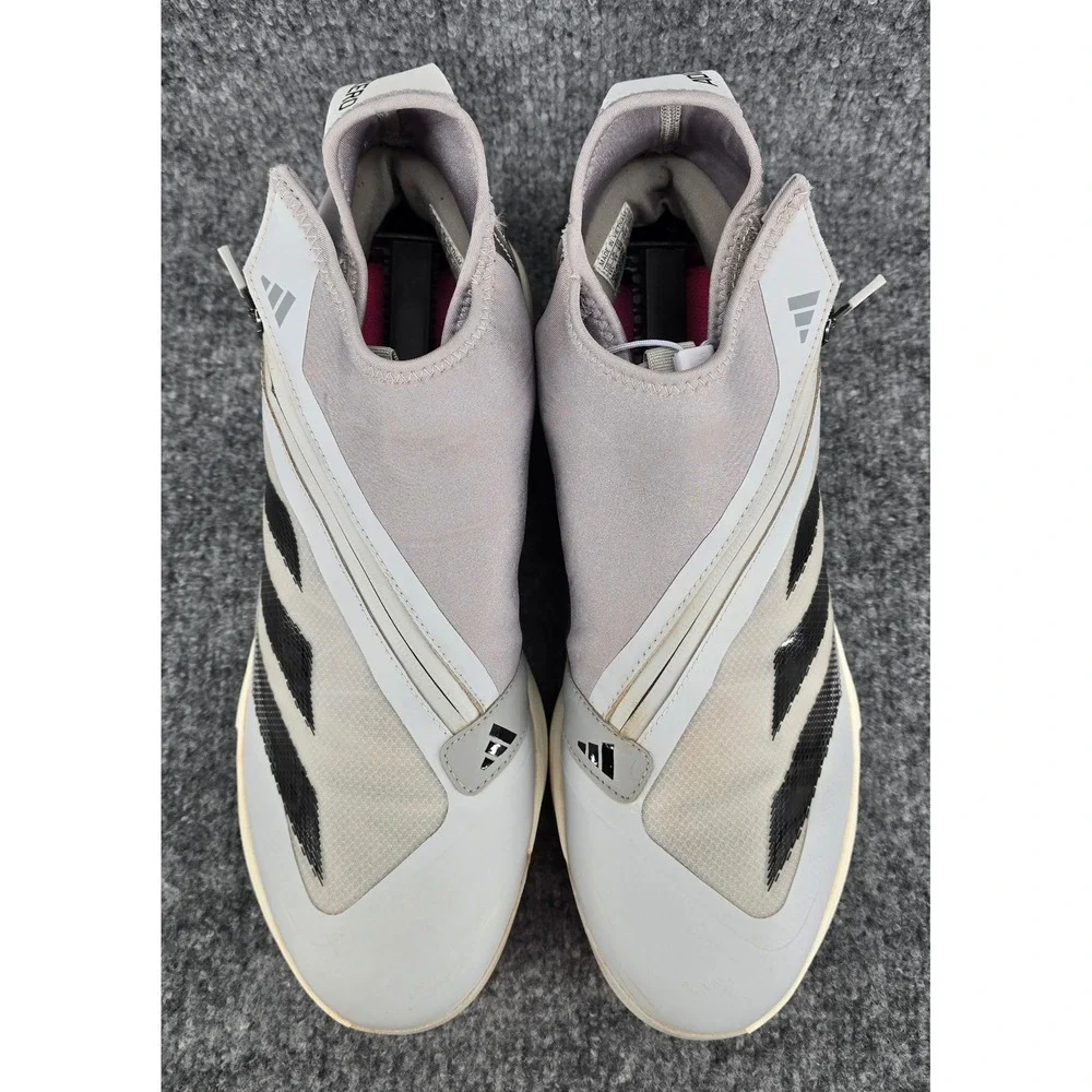 Adidas Adizero Impact+ TPU Baseball Cleats Mens 11.5 Gray Zipper Bungee ID0976